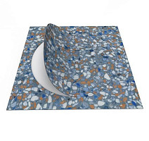 Forbo Allura Material 63592DR7 blue terrazzo circle фото 2 | FLOORDEALER